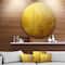 Designart - Gold Texture' Abstract Circle Metal Wall Art